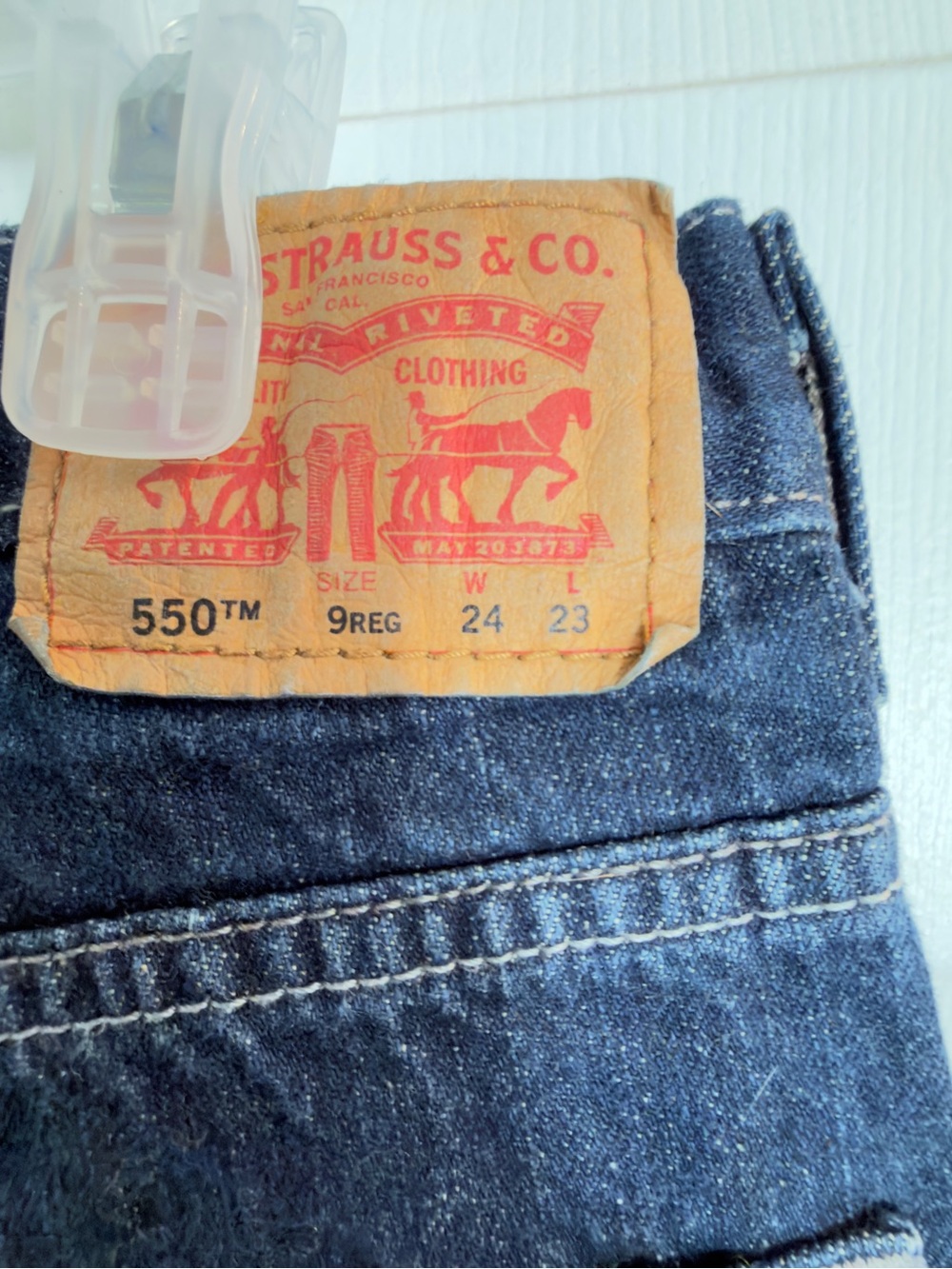 Levi's 550 relaxed boys Jeans in Dark Blue Denim